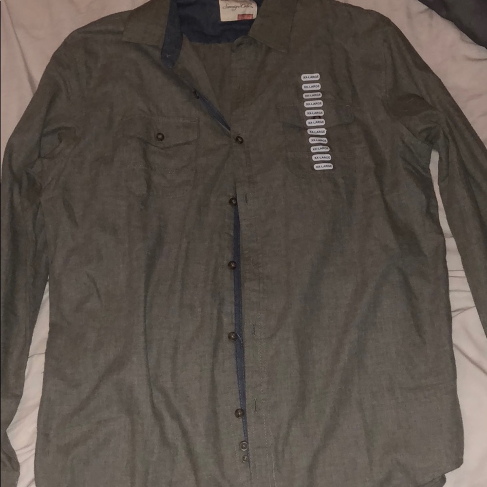 XXL Sovereign Code Gray Dress Shirt